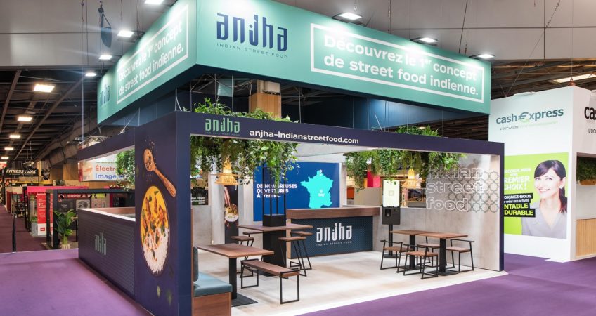 Stand Anjha au Salon de la Franchise  